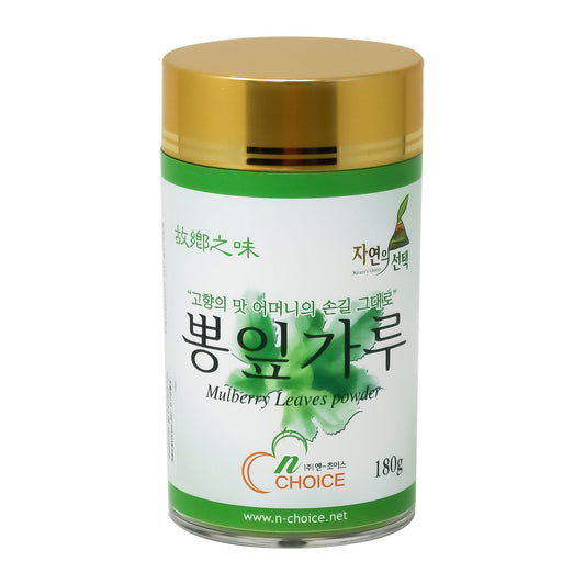 Korean 100% Natural Mulberry Leaves Powder 180g / 6.35oz Herb Super Food Supplement - 고향의 맛 어머니의 손길 그대로 / 100% Korean 한국산 뽕잎가루
