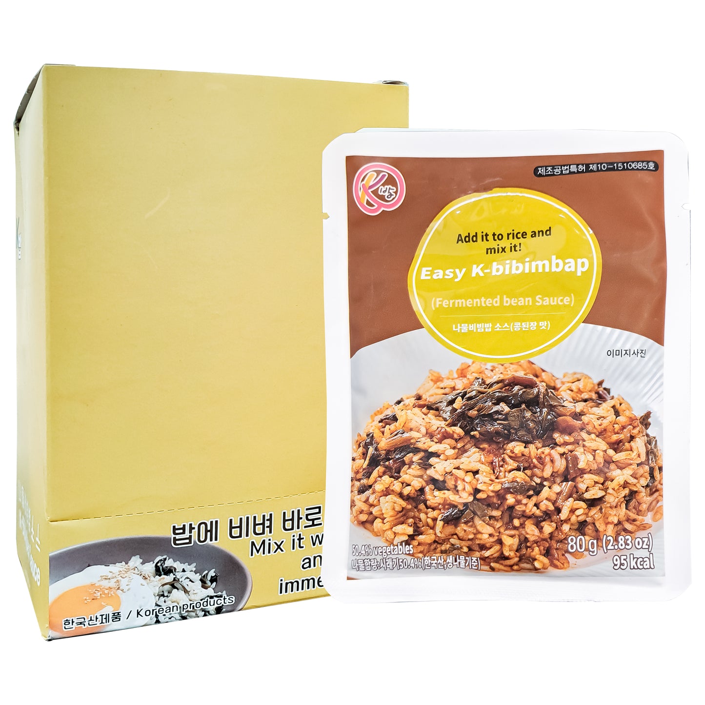 K bap Fermented bean sauce Korean easy k-Bibimbap sauce herbs bibimbap sauce 80g ( 2.83oz) 5pack 나물 비빔밥 소스 (콩돤장맛)