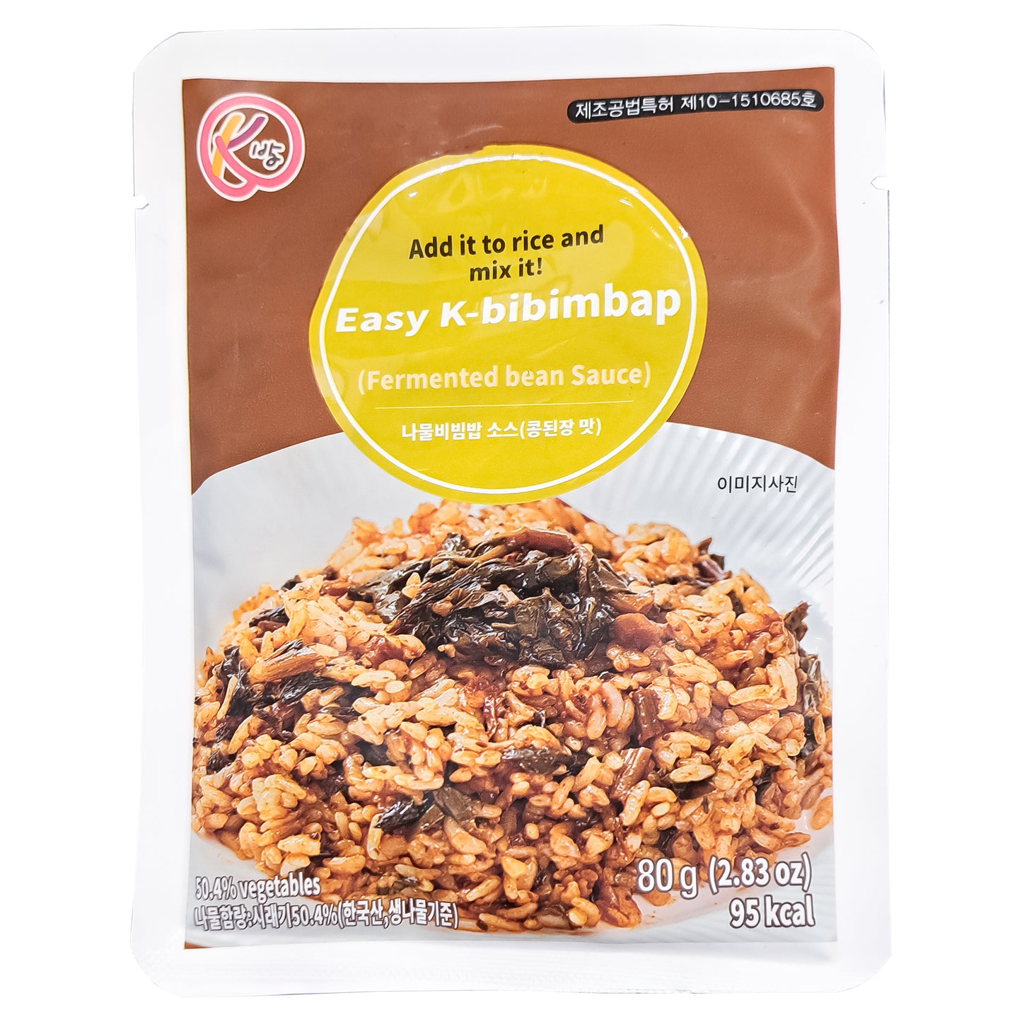 K bap Fermented bean sauce Korean easy k-Bibimbap sauce herbs bibimbap sauce 80g ( 2.83oz) 5pack 나물 비빔밥 소스 (콩돤장맛)