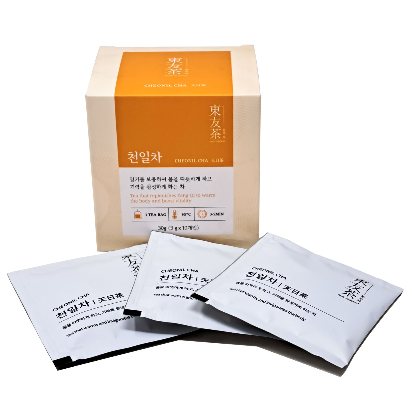 Cheonil Tea 3g x 10 Teabags East Friends Korean Traditional Tea (동우차 : 한국 전통 방식 천일차 )