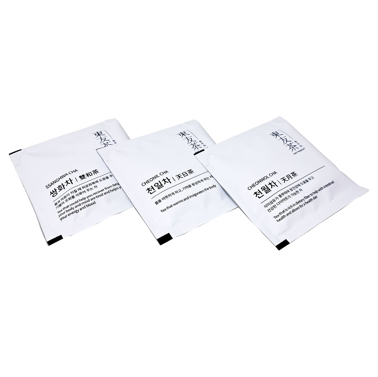Korean traditional tea 한국 전통차 East Friends Tea 3 kind set / Ssanghwa 4g (0.14oz) x 5 tea bag / Cheonil 3g(0.1oz) x 5tea bag / Cheonwol 3g(0.1oz) x 5 tea bag 동우차 3종 50g ( 1.76oz ) 쌍화/ 천일/ 천월