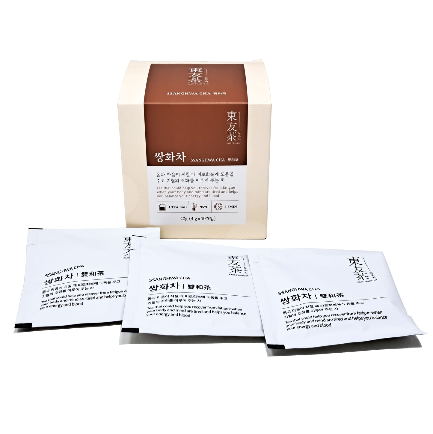 Ssanghwa Tea 4g x 10 Teabags East Friends Korean Traditional Tea (동우차 : 한국 전통 방식 쌍화차 )