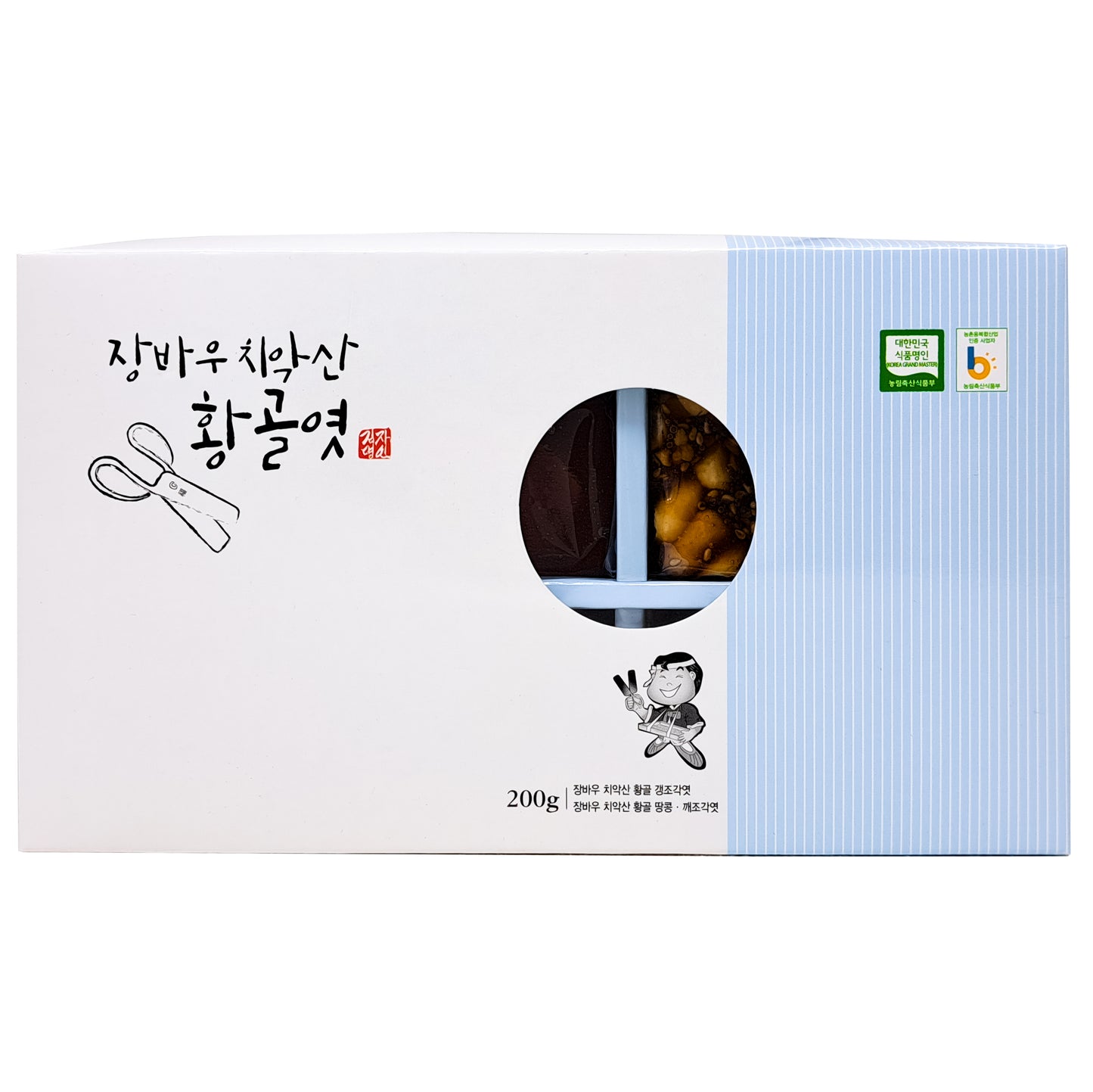 Jangbawoo Natural Yeot peanut, Sesame candy Korean Traditional Snack candy No Artificial Additive 200g (7oz) 장바우 치악산 황골엿, 깨엿 땅통엿