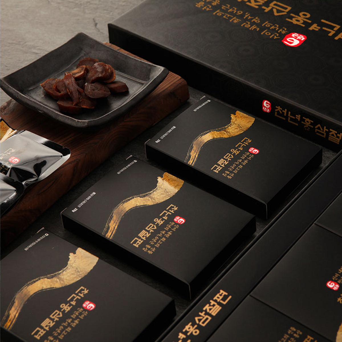 Korean Red Ginseng 200g(10ea X 20g) 6Years Sliced Korean Panax Red Ginseng Roots with Honey, Saponin