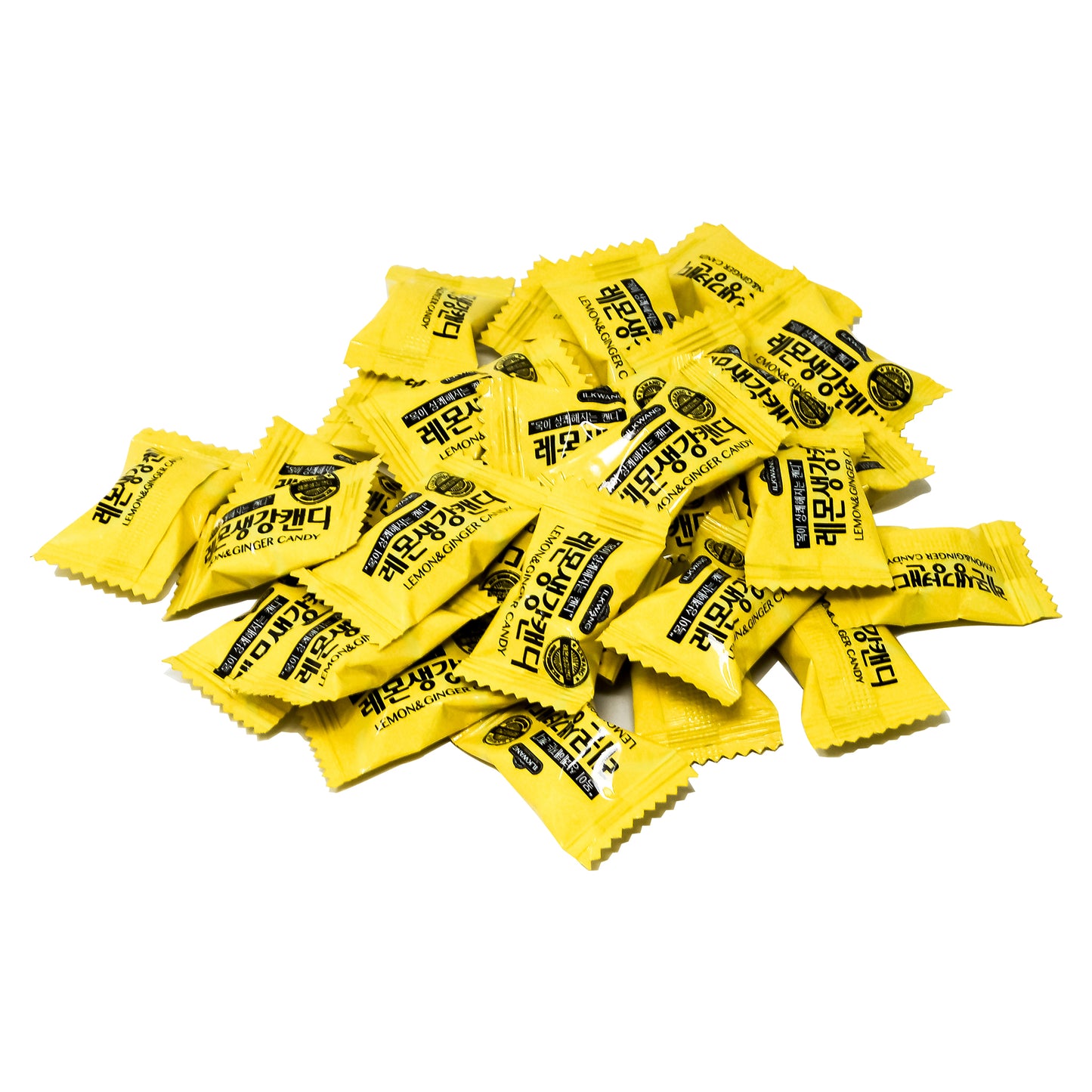 kOREA Lemon Ginger Candy Drops 250g Tummy Drops Chimes Natural Chews Chewy Candy Nausea Relief Preggie Pops_250 grams (8.8 oz) Product of Korea_Individually Wrapped (Lemon Ginger) X 2,3,4,5