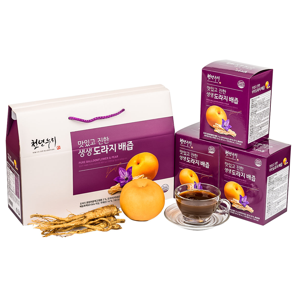 bellflower and pear juice 도라지 배즙