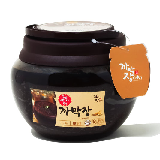 Korean Black Bean Doenjang, Fermented Black bean Soybean Paste, 3.74 Pound (1.7kg, 59.96oz) 한국산 서리태 함유 까막장, 된장