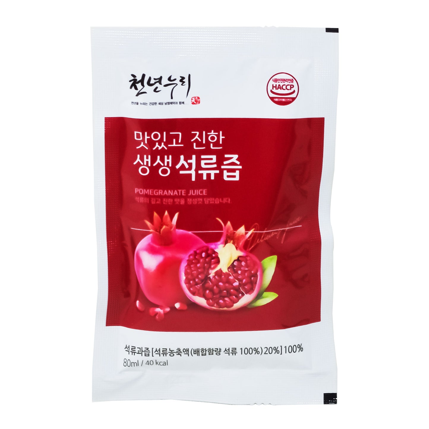 100% Pure Pomegranate Juice 생생 석류즙