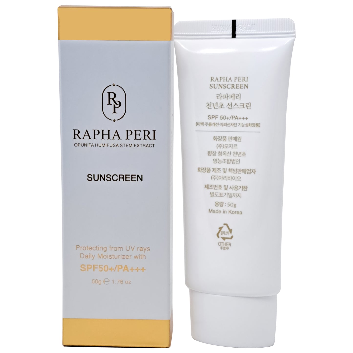 RAPHA PERI Sunscreen SPF 50+/PA+++ 1.76oz(50g) Keep your skin healthy