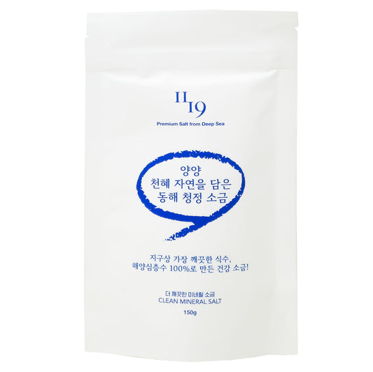 Fine Ground DEEP Sea Salt/ Clean Mineral salt – 5.29 Ounce (150g)(Pack of 1) Resealable Bag of Nutritious, Premium Classic Sea Salt, Great for Cooking, Baking, Pickling, Finishing and More, Pantry-Friendly, Gluten-Free 한국 동해 바다 심층수 소금 /미네랄 듬쁙