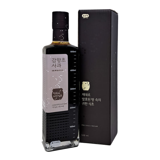 KOREAN All Natural Apple Balsamic Vinegar 520ml 초산정 감향초 프리미엄 식초 ( 520ml - 내용량 25.4oz (720g)) Best gift item 75Brix