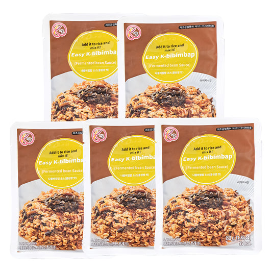 K bap Fermented bean sauce Korean easy k-Bibimbap sauce herbs bibimbap sauce 80g ( 2.83oz) 5pack 나물 비빔밥 소스 (콩돤장맛)