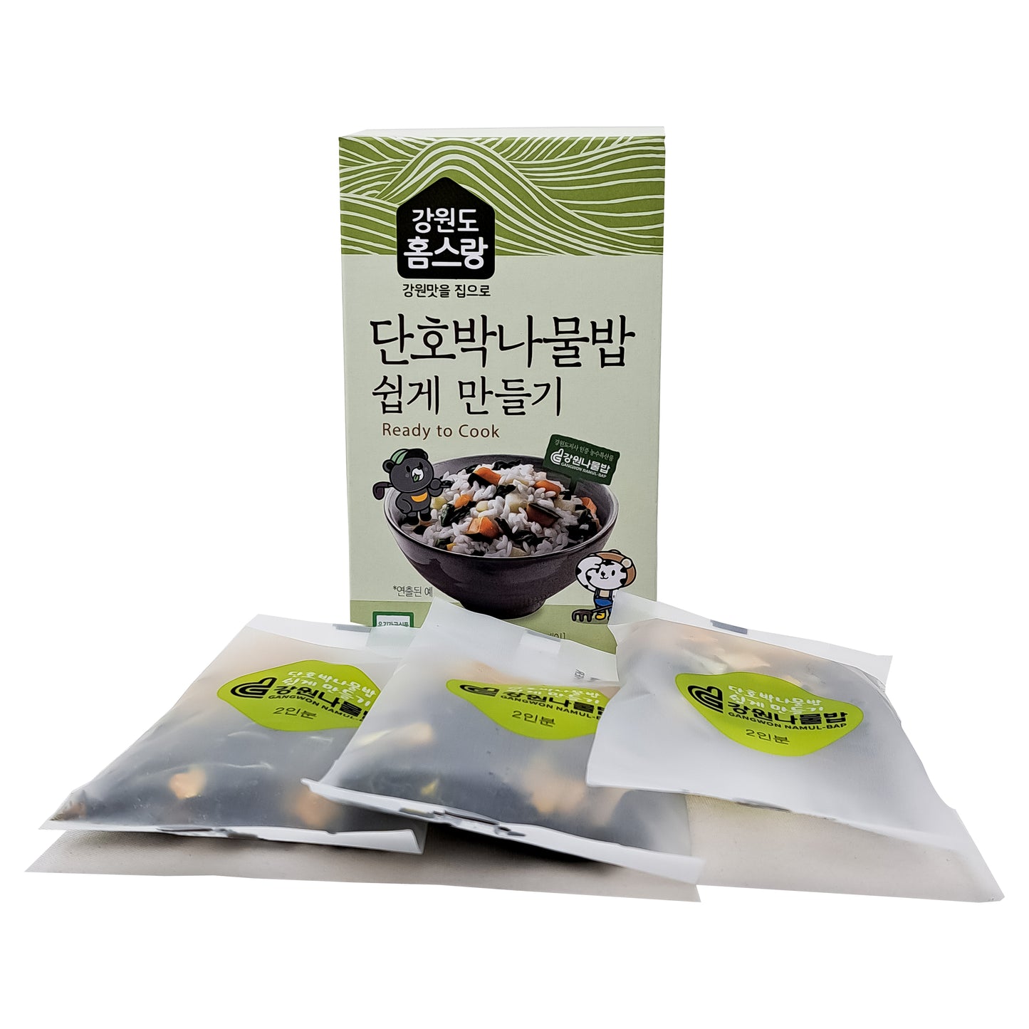 Sweet Pumpkin Namul Bap Dry meal kit 1.58oz (45g) 1box/ 3 bag  단호박 나물밥 쉽게 만들기