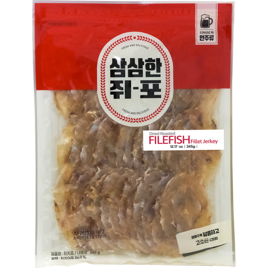 Korean Dried FILEFISH 쥐포 345g (12.17oz) 삼삼한 쥐포
