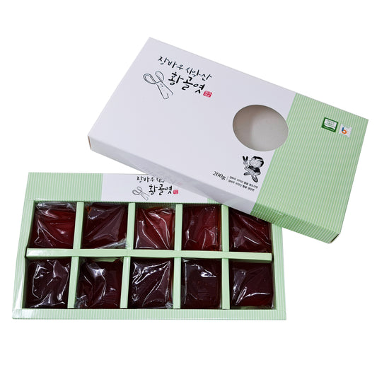 Jangbawoo Natural Yeot candy Korean Traditional Snack  candy No Artificial Additive  200g (7oz) 장바우 치악산 황골엿, 갱엿