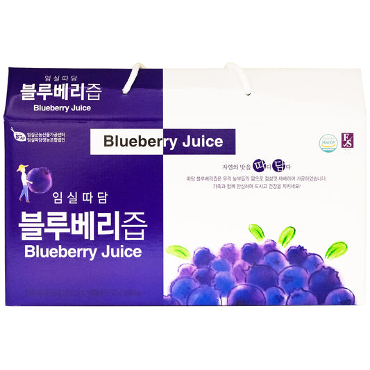 Ttadam Blueberry Juice (Blueberry) 100ml per Pack, 30 Pack per Box 블루베리즙, 블루베리 쥬스