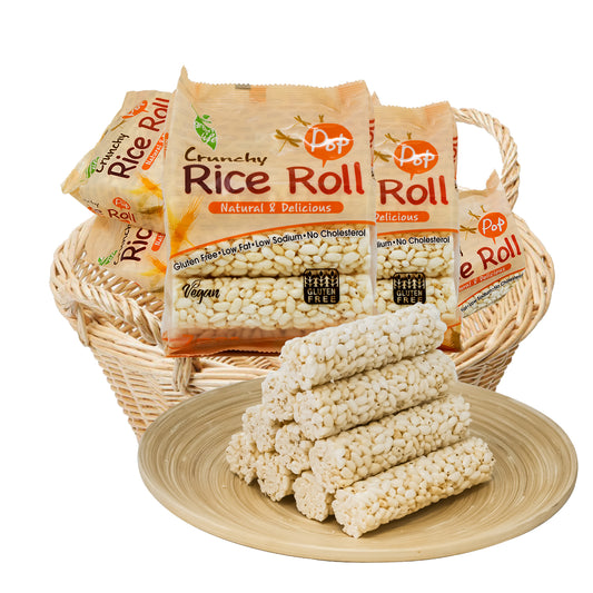 "GreenLife Crunchy Rice Roll Snack, 2.7oz  7Roll 3, 6, 12Packs 1 Order."